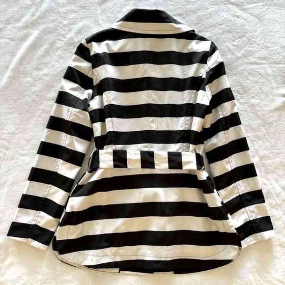 Cynthia Rowley Wide Stripe Trench Jacket--EUC--Sz S - Picture 14 of 16